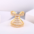 China hizo anillo de boda del oro del nombre de la joyería de los anillos de las mujeres